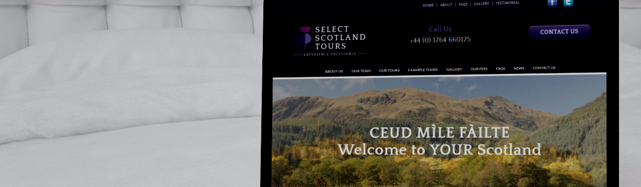 Select Scotland - Tourism Web Design
