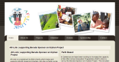 Afri-Link - 3rd Sector Website from Inspire Logos of Yellow Teapot Club and Ship Splash charities displayed side by side